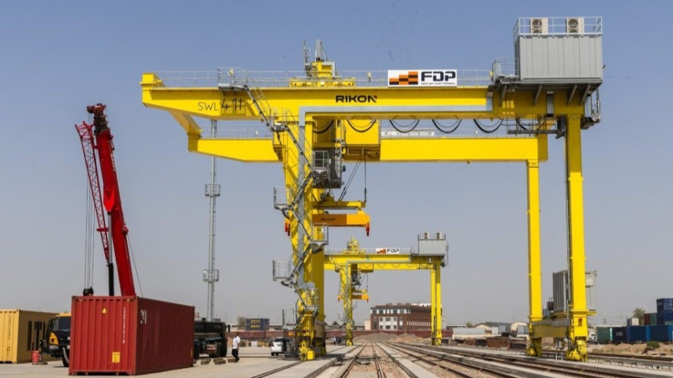 Port Terminal Rmg RIKON delivers second sister RMG to First Dry Port Terminal in Tashkent ...